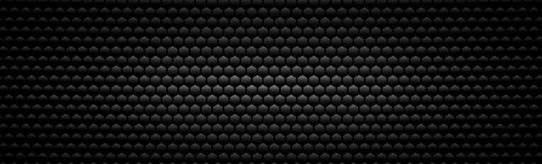 黑色和灰色碳纤维的全景纹理 矢量图解 — 图库矢量图片