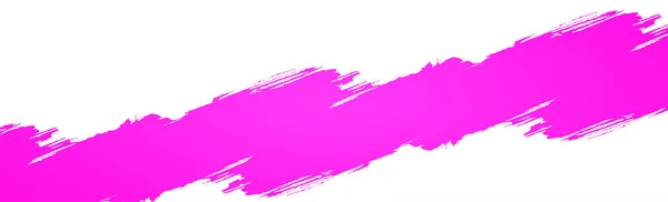 Мазок Розовой Краски Белом Панорамном Фоне Векторная Иллюстрация — стоковый вектор