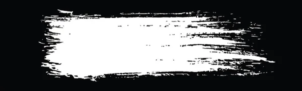 Frottis Peinture Blanche Sur Fond Panoramique Noir Illustration Vectorielle — Image vectorielle