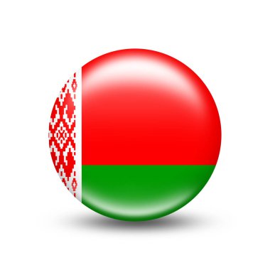 Beyaz gölgeli Belarus bayrağı