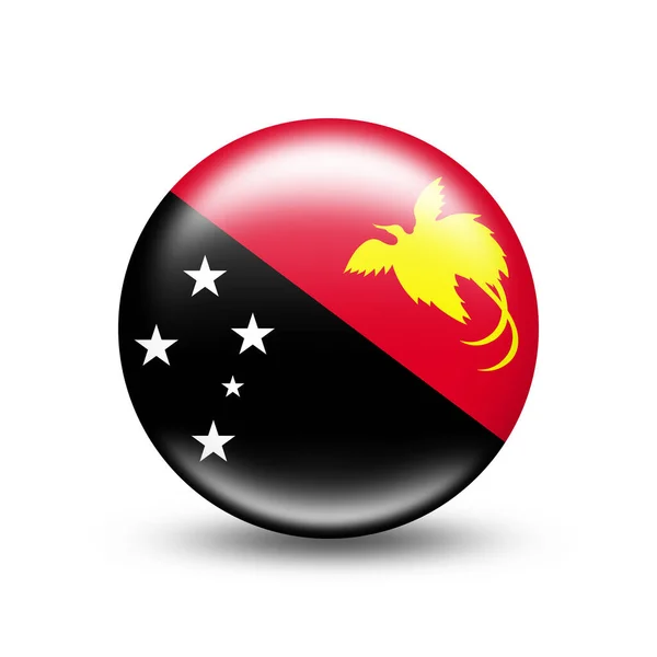 Прапор Нової Гвінеї Білою Тінню — стокове фото