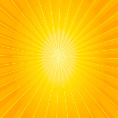 Güneşin çevresindeki panoramik arka plan soyut ışınları