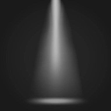 Beyaz ve siyah sahne ışıkları - Vektör illüstrasyonu