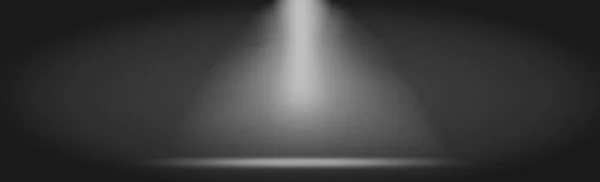 Білий Чорний Панорамний Фон Білими Прожекторами Векторні Ілюстрації — стоковий вектор