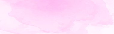 Beyaz arkaplanda gerçekçi pembe suluboyanın panoramik dokusu - Vektör illüstrasyonu