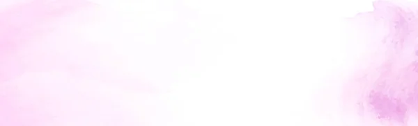 Панорамна Текстура Реалістичного Рожевого Акварелі Білому Тлі Векторні Ілюстрації — стоковий вектор