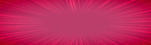 Панорамный Красный Комический Зум Линиями Векторная Иллюстрация — стоковый вектор