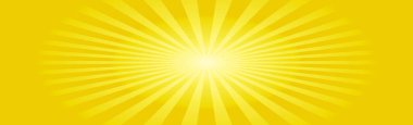 Sarı-turuncu arka planda parlak güneş - Görüntü