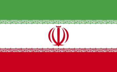 İran ulusal bayrağı - Vektör illüstrasyonu