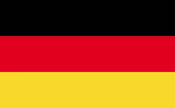 Deutschland Nationalflagge Exakten Proportionen Vektorillustration — Stockvektor