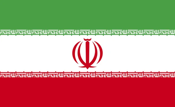 Iranische Nationalflagge Exakten Proportionen Vektorillustration — Stockvektor