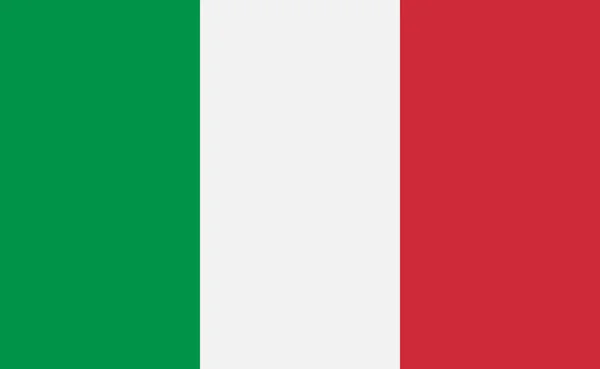Italiens Nationalflagge Exakten Proportionen Vektorillustration — Stockvektor