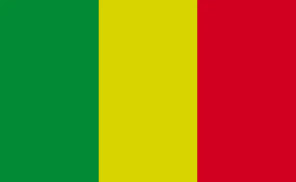 Bandera Nacional Malí Proporciones Exactas Ilustración Vectorial — Archivo Imágenes Vectoriales