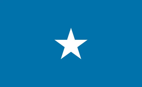 Bandera Nacional Somalia Proporciones Exactas Ilustración Vectorial — Vector de stock