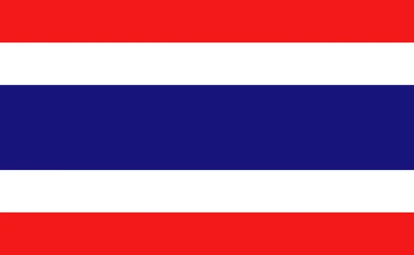 Thailand National Flagga Exakta Proportioner Vektorillustration — Stock vektor