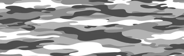 Military Hunting Panoramic Khaki Geometric Seamless Pattern Vector Illustration — Stock Vector