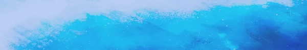 Acuarela Azul Realista Textura Panorámica Sobre Fondo Blanco Ilustración — Vector de stock
