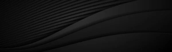 抽象的な黒のテクスチャのパノラマの背景 ベクトル図 — ストックベクタ