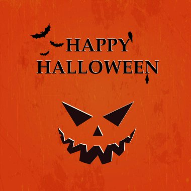 Korkunç, kasvetli, kırmızı cadılar bayramı arkaplanı - illüstrasyon