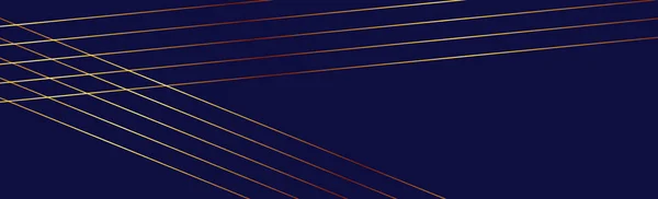 Яскраві Золоті Лінії Синьому Фоні Векторні Ілюстрації — стоковий вектор