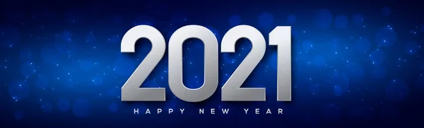 Multicolored Shiny Festive New Year Bokeh 2021 Illustration — Stock Photo, Image