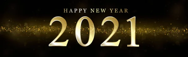 Çok Renkli Parlak Yeni Yıl Kutlaması Bokeh 2021 Illüstrasyon — Stok fotoğraf