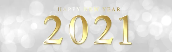 Bunt Glänzende Festliche Neujahrsbokeh 2021 Illustration — Stockfoto