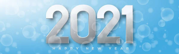 Multicolored Shiny Festive New Year Bokeh 2021 Illustration — Stock Photo, Image