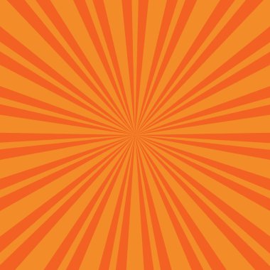 Çizgileri olan panoramik turuncu çizgi roman yakınlaştırması - illüstrasyon