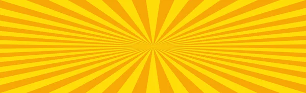 Zoom cômico amarelo panorâmico com linhas - Vetor — Vetor de Stock