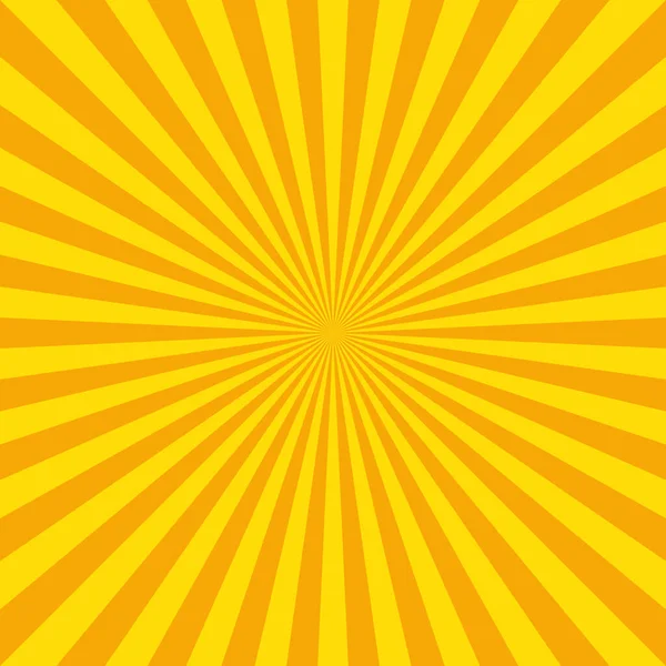 Panoramiczny żółty comic zoom z liniami - Wektor — Wektor stockowy