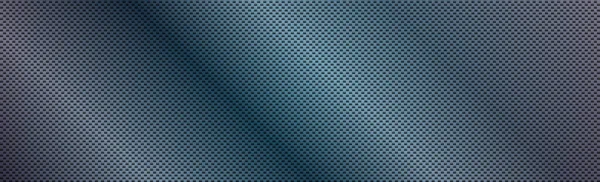 Панорамная Текстура Черного Синего Углеродного Волокна Иллюстрация — стоковый вектор