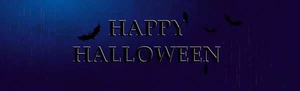 Fondo Halloween Azul Oscuro Tenebroso Aterrador Ilustración — Archivo Imágenes Vectoriales