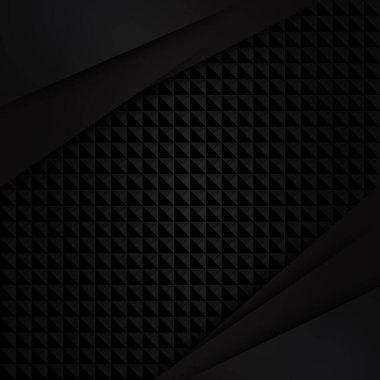 Birçok küçük karenin soyut siyah arkaplanı - illüstrasyon
