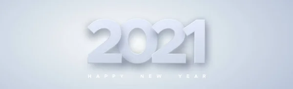 Номера 2021C Желают Нового Года Светлом Фоне Иллюстрация — стоковый вектор