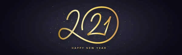 Numéros 2021S Voeux Nouvelle Année — Image vectorielle