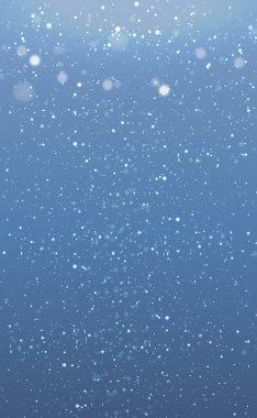 Düşen kar taneleriyle hassas gökyüzü arkaplanı - illüstrasyon