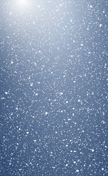 Delicate Sky Background Falling Snowflakes — Stock Photo, Image
