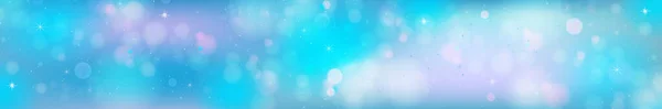 Bokeh Azul Navideño Con Copos Nieve Deslumbrantes Ilustración — Vector de stock