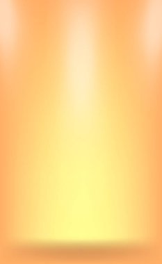 Beyaz parıltılı sarı panoramik stüdyo fonu - Vektör