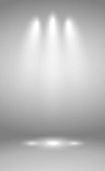 白色和灰色房间背景演播室 矢量插图 — 图库矢量图片