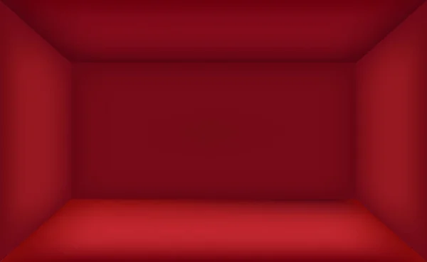 Red Panoramic Studio Background White Glow Vector — Stock Vector
