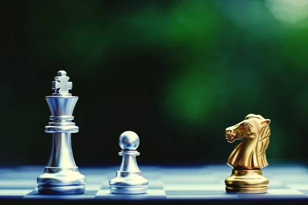 Satranç Oyununu Rekabet Kavramı Kopya Alanı — Stok fotoğraf