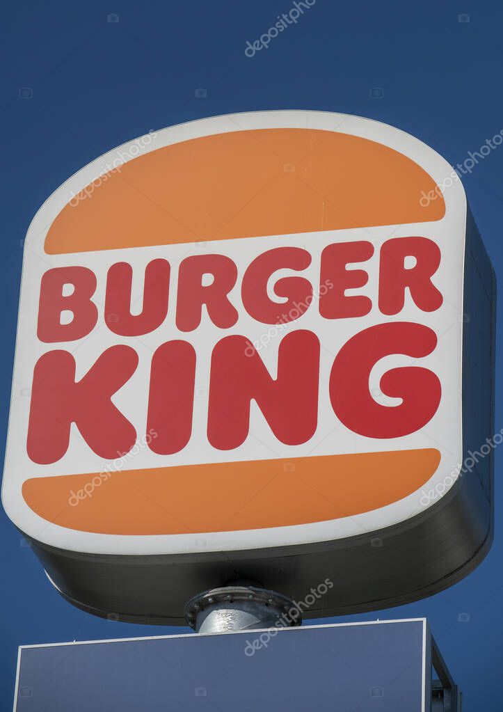 Zvolen, Slovakia - September, 7, 2025 : Burger King Fast Food Restaurant Exterior.  Burger King is an American multinational chain of hamburger fast food restaurants.