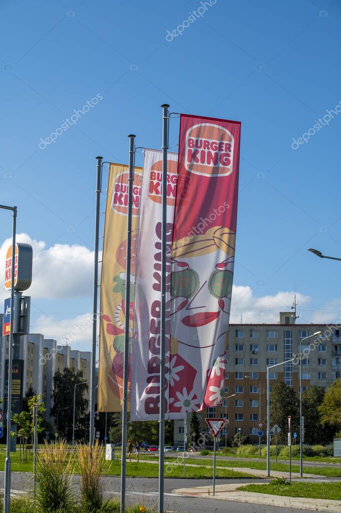 Zvolen, Slovakia - September, 7, 2025 : Burger King Fast Food Restaurant Exterior.  Burger King is an American multinational chain of hamburger fast food restaurants.