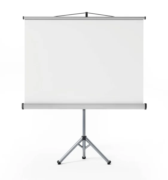 Projection Screen Isolated White Background Illustration — Stock Photo, Image