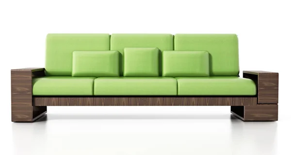 Modern Sofa Isolated White Background Illustration — Stock Photo, Image