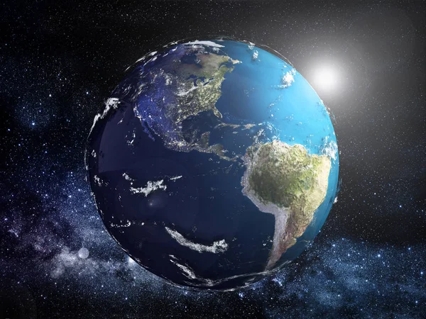 View Earth Space Illustration — Stock Photo, Image