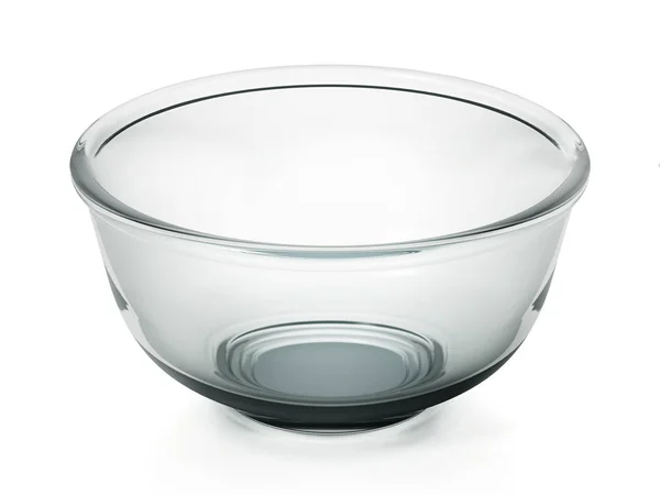 Glass Bowl Isolated White Background Illustration — Stock Photo, Image