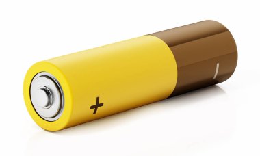 Genel Aa pil beyaz arka plan üzerinde izole. 3d illüstrasyon